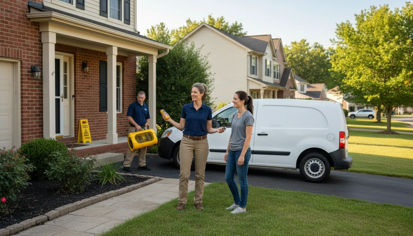 Water restoration image for Water Damage & Restoration Services in Lake View, NY